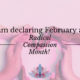 I am declaring February as Radical Compassion Month.